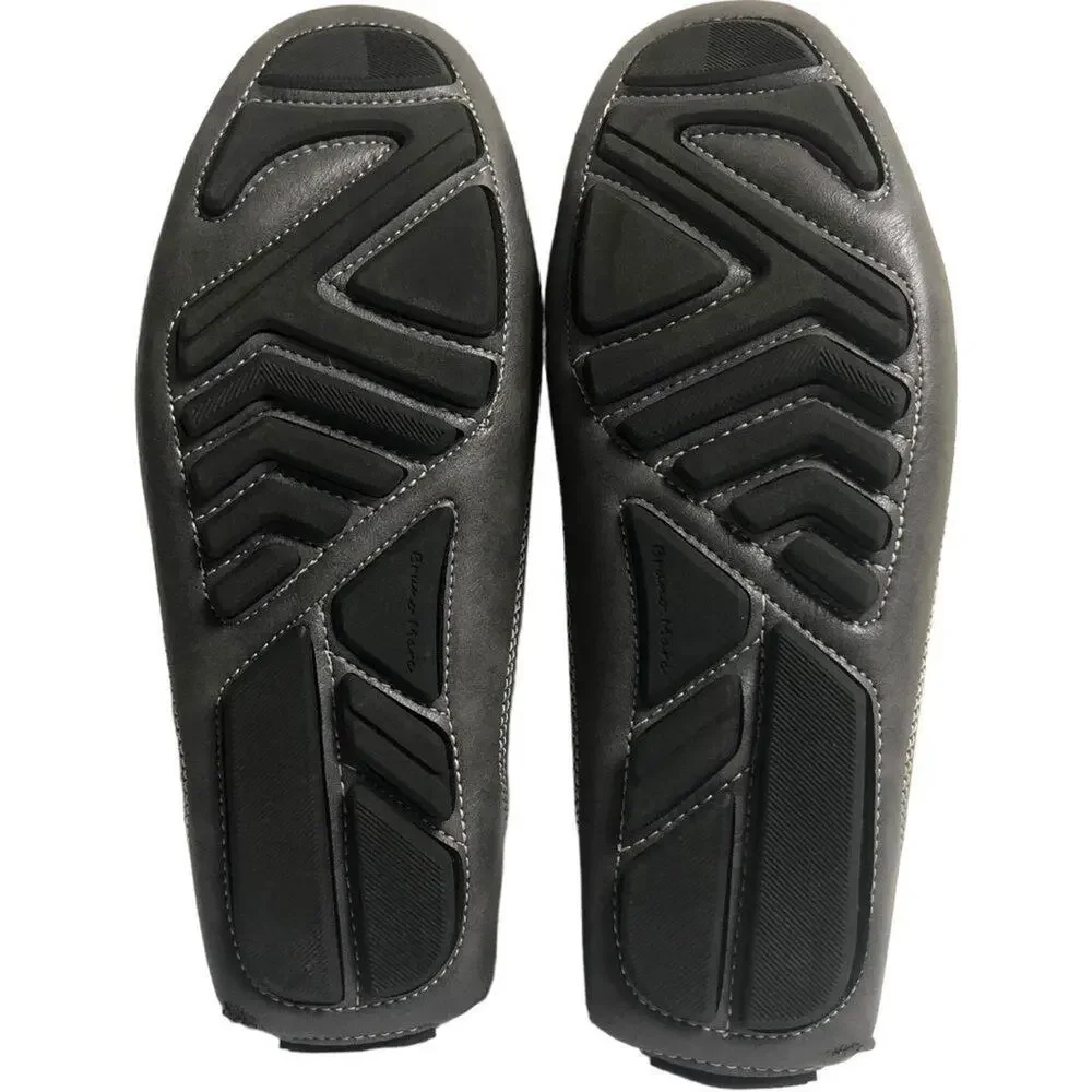 Bruno Marc Gray Penny Loafers Moccasins